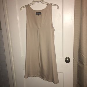 Michael Stars V neck tank dress in nude